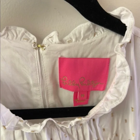 Lilly Pulitzer Chaya White Sleeveless Kids Dress - Picture 2 of 8